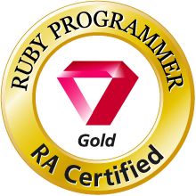 Ruby Association Certified Ruby Programmer Gold