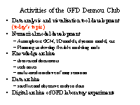 Activities of the GFD Dennou Club