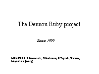 The Dennou Ruby project