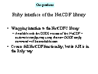Ruby interface of the NetCDF library