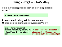 Sample script -- subset handling