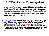 NetCDFs define mode / data mode problem