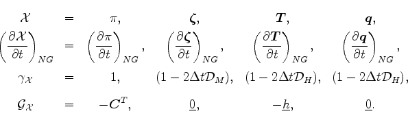 \begin{displaymath}\begin{array}{cccccc} \displaystyle {\cal X} & = & \displayst...
...tyle -\underline{h}, & \displaystyle \underline{0}. \end{array}\end{displaymath}