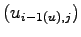 $(u_{i-1(u),j})$