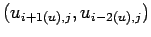 $(u _{i+1(u),j}, u
_{i-2(u),j})$