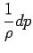 $\displaystyle \Dinv{\rho} dp$